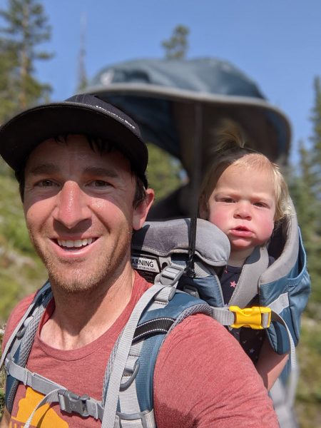 Hiking with dad