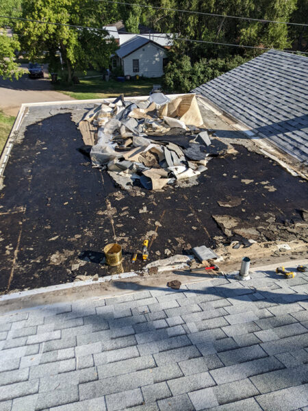 Tear off the old roof